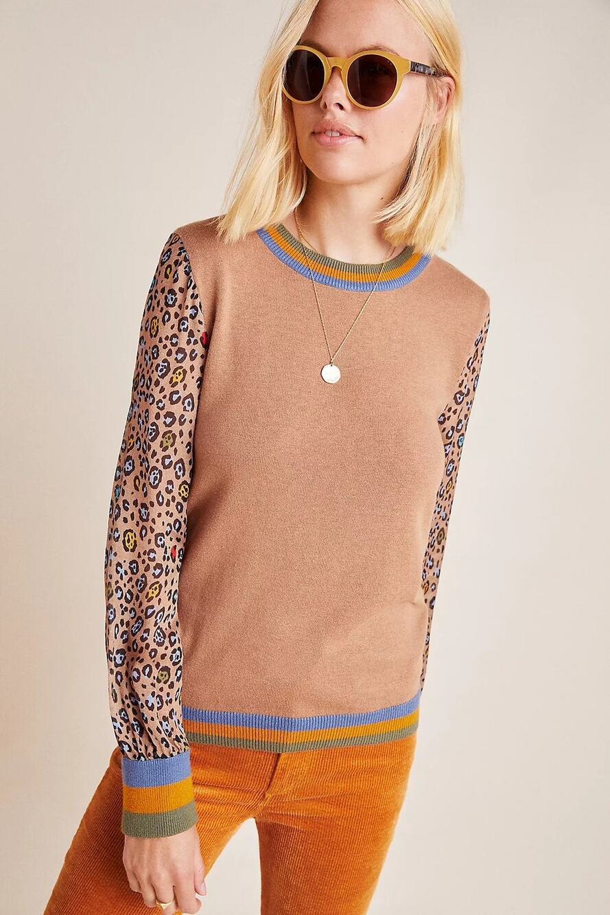 NWOT Conditions Apply Anthropologie Celina Knit Pullover Sweater